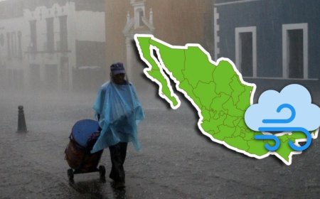 Este día impactará en México la onda tropical 4 con fuertes lluvias y rachas de viento