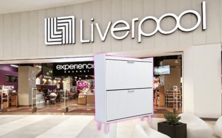 Liverpool pone a precio de regalo zapatera mueble Kyoto de MDF: ideal para organizar tus zapatos y decorar la recamara
