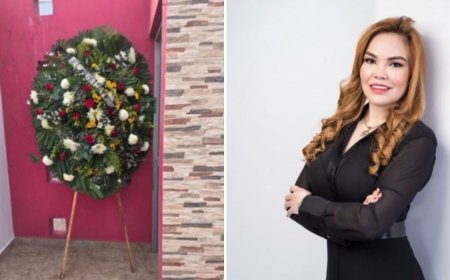 Dejan corona fúnebre frente a la casa de la diputada Paola Gárate en Culiacán; PRI condena amenaza